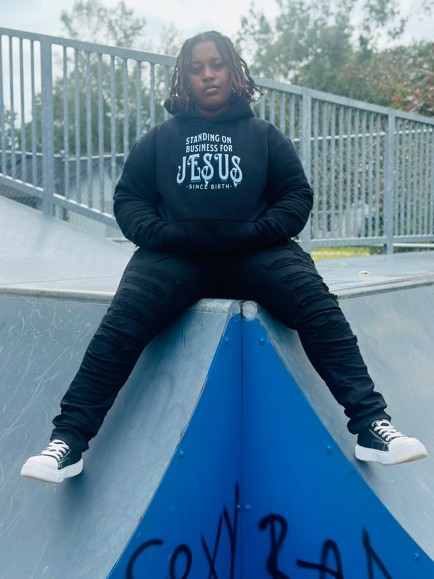 Standing For Jesus Heavyweight-Hoodie